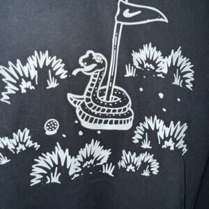 Nike Golf Snake Graphic T Shirt Black White Logo Tee “Don’t Mess With My Putt”